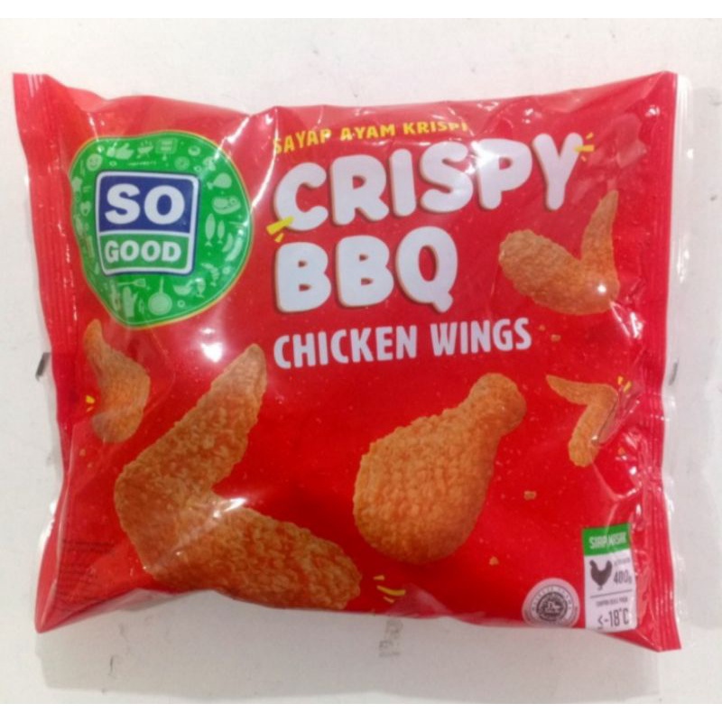 

so good crispy bbq wings 400 gram
