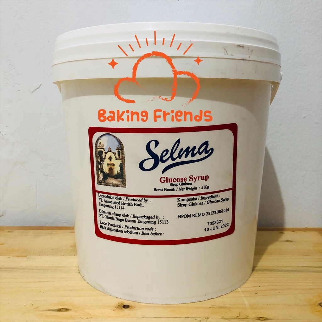 SELMA GLUCOSE SYRUP 5KG/CHEF DANIEL GLUCOSE LIQIUID/SIRUP GLUKOSA CAIR/KEMASAN ASLI EMBER