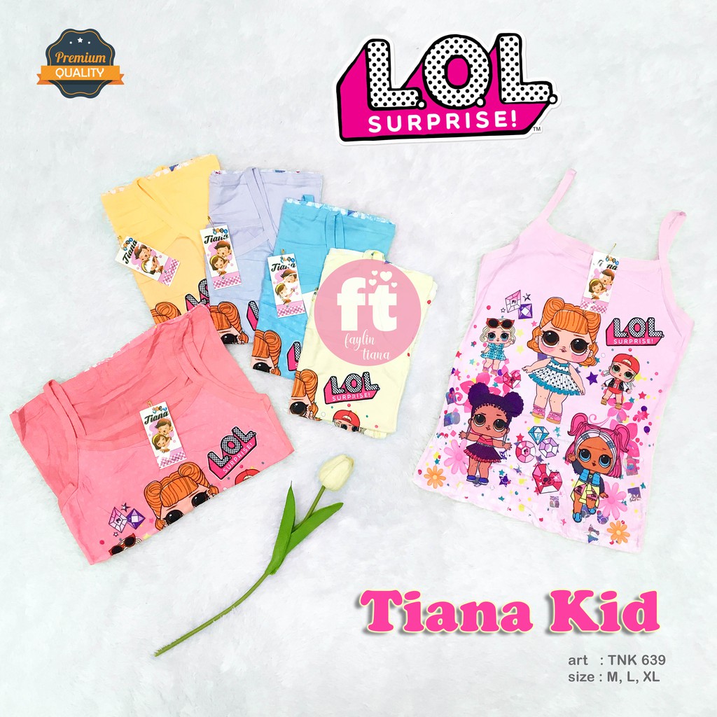 TIANA KIDS | Tanktop Anak / Atasan Anak / Singlet Anak / art TNK 639