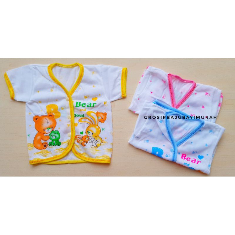 [GROSIR ] Baju Bayi lengan Pendek newborn KATUN perlengkapan bayi baru lahir