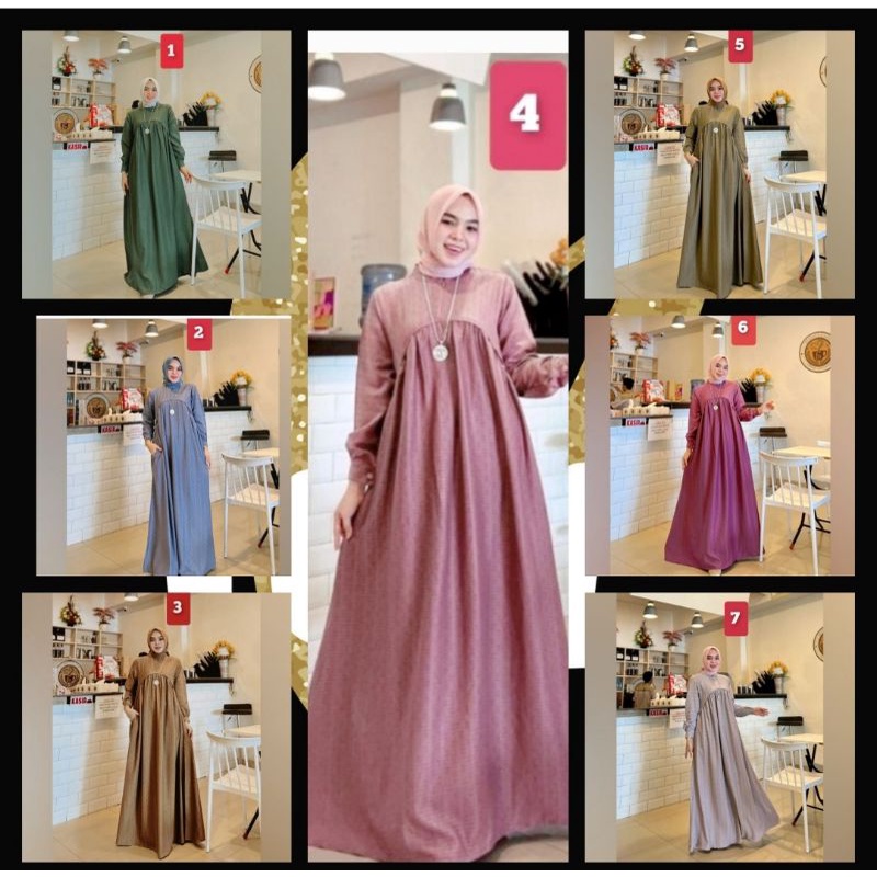 GAMIS TERBARU DARI HMF LUXURY Chintya Dress Vol 3 / #44
