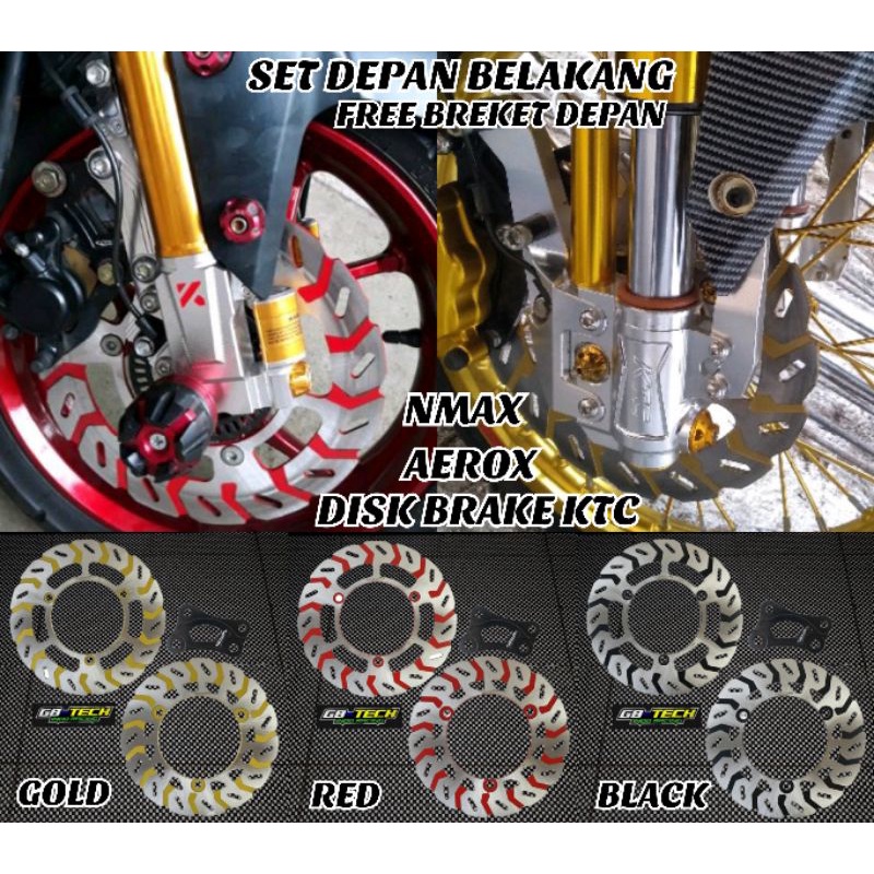 DISK BRAKE PIRINGAN CAKRAM DEPAN BELAKANG KTC YAMAHA NMAX AEROX