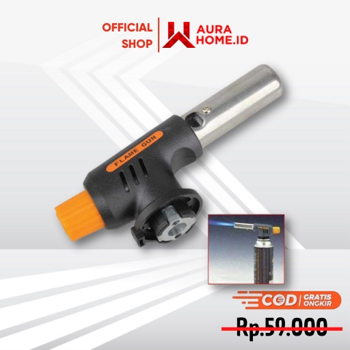 Firetric Flame Gun Portable Gas Torch /  Kepala Las Gas Torch Single Manual Pematik Api BBQ Pembakar