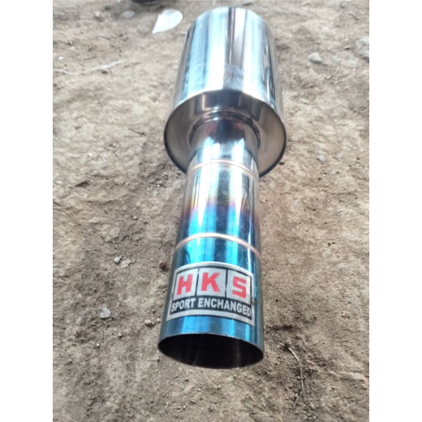 knalpot racing mobil hks biru cacing corong panjang untuk alltipe mobil