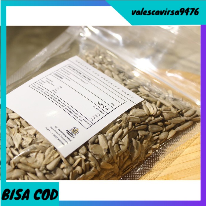 

⭐BISA COD⭐ Roasted Sunflower Seed / Kuaci Kupas Panggang 500G