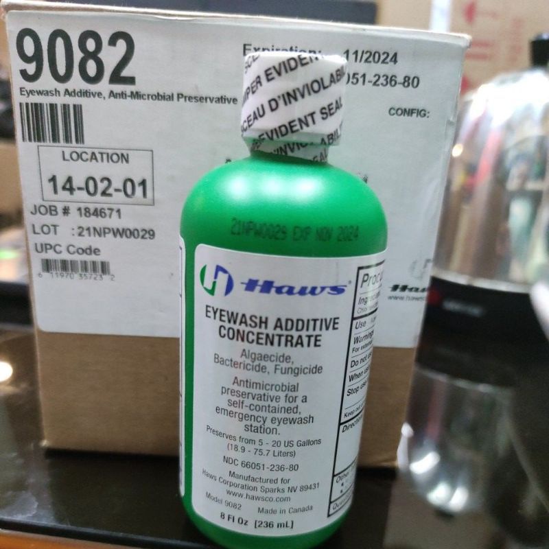 Jual Cairan Pencuci Mata / Eyewash HAWS Bacteriostatic Additive 9082