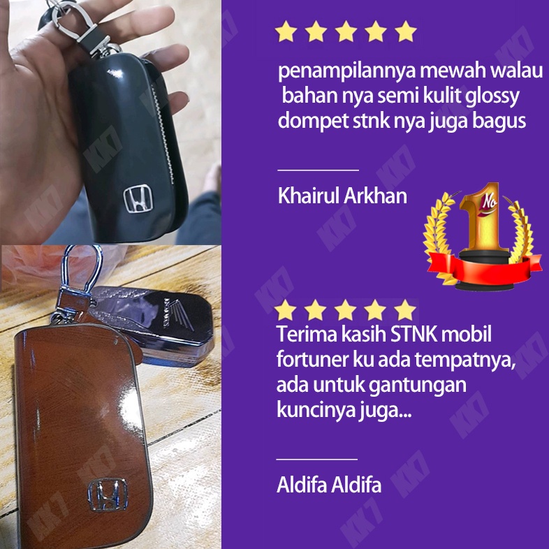 HONDA Kasus Kunci Kulit Gantungan Kunci Mobil Dompet Kunci Pria Hadiah Kelas Atas