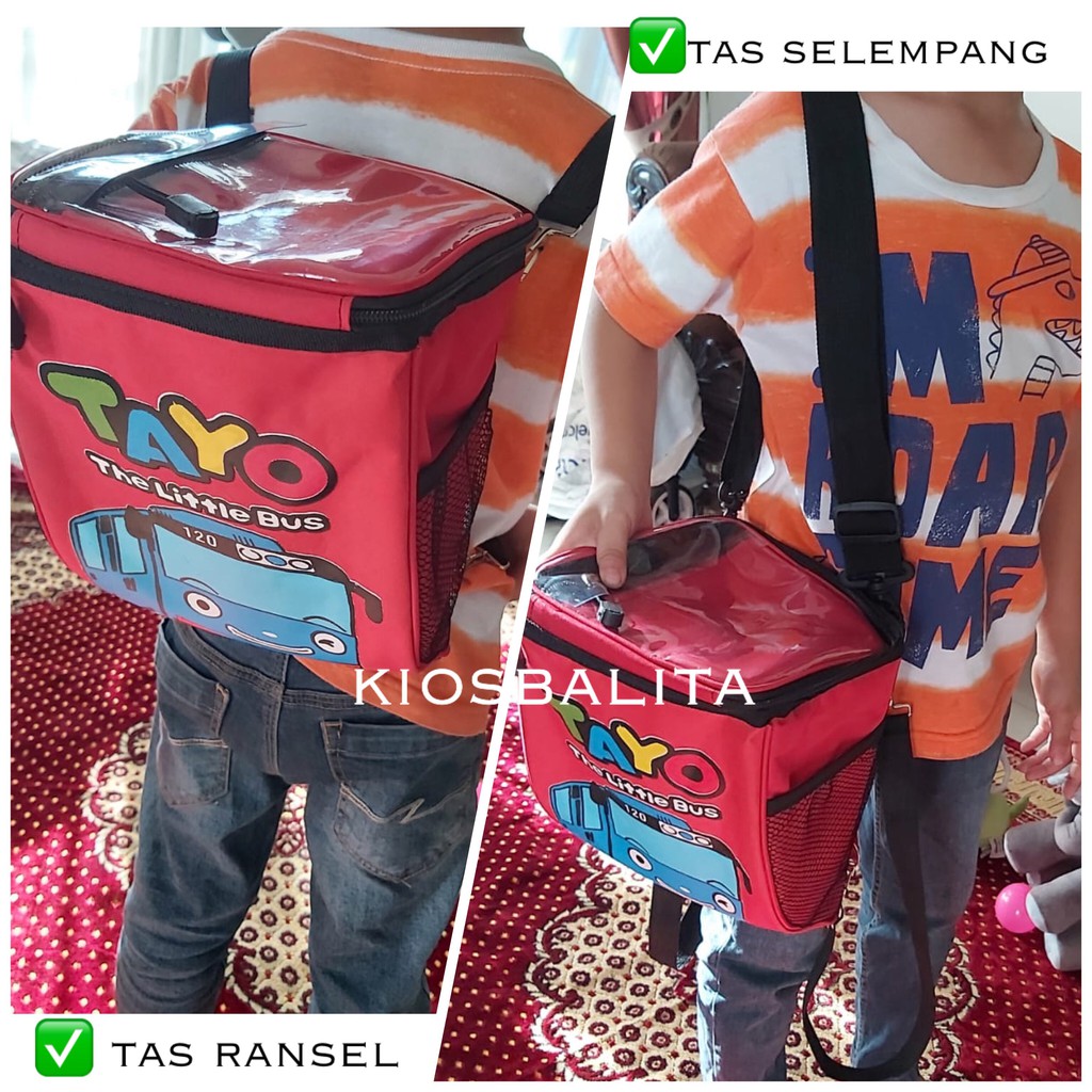 TAS MOTOR ANAK / TAS ANAK MOTIF KARAKTER / TAS JOK BONCENGAN MOTOR