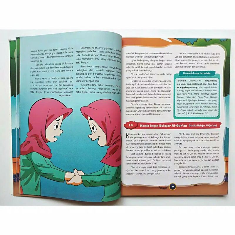 BUKU CERITA HADITS ANAK 7 MENIT SAMBIL MENGENAL HADIST SEHARI HARI