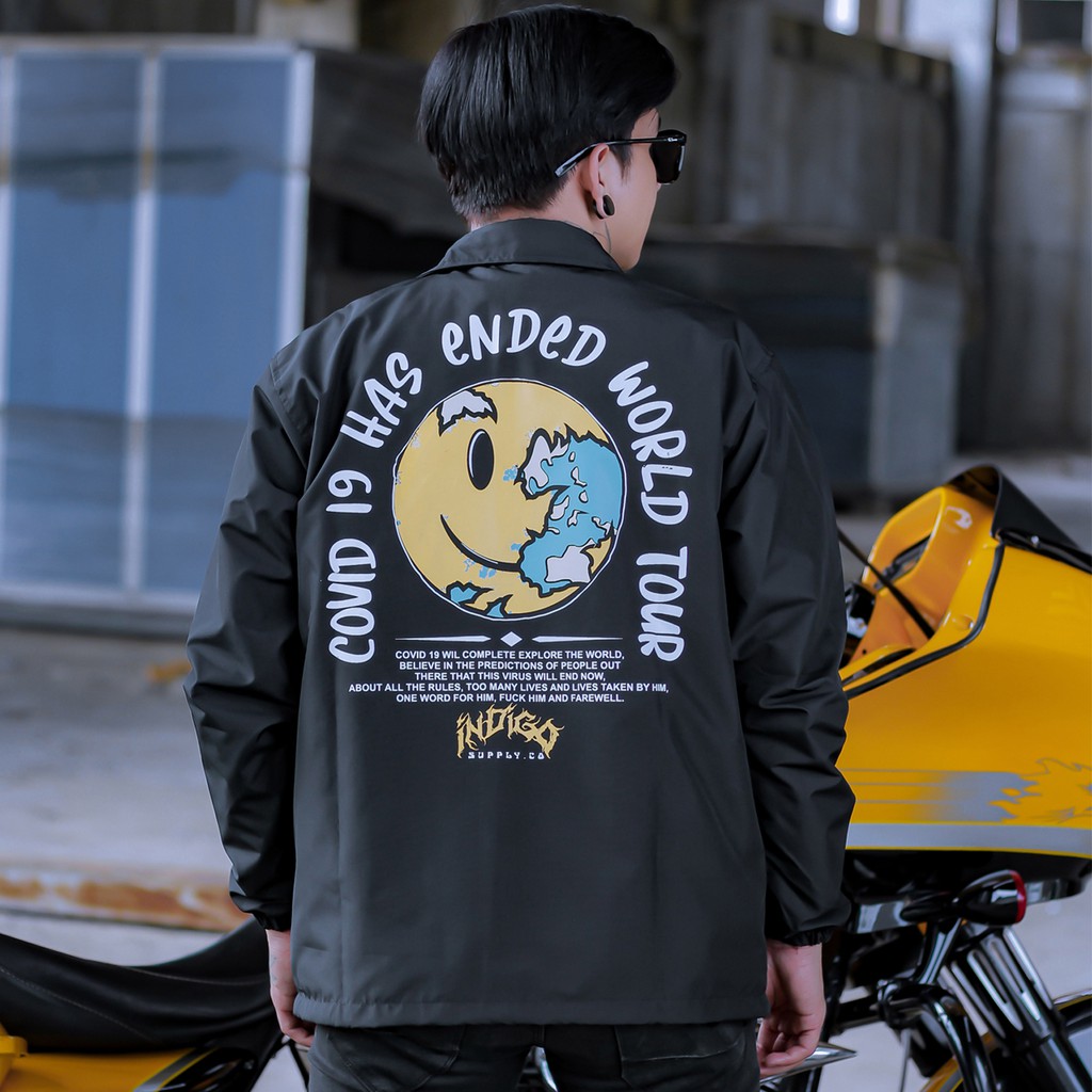 INST JAKET WINDBREAKER COVID 19 ENDED WORD TOUR