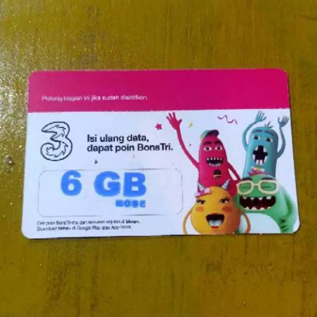 Vocer tri Aon 6gb full(total kuoata 12gb)