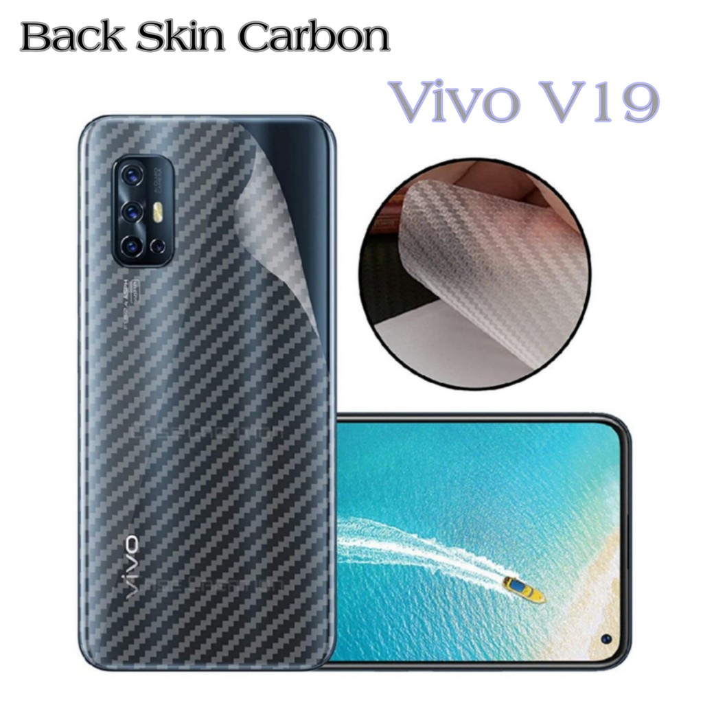 Sticker Garskin VIVO V19 Back Skin Handphone Protector Transparant
