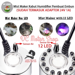 Mist Maker Mesin Kabut Humidifier Pembuat Embun Fogger Uap + Adaptor