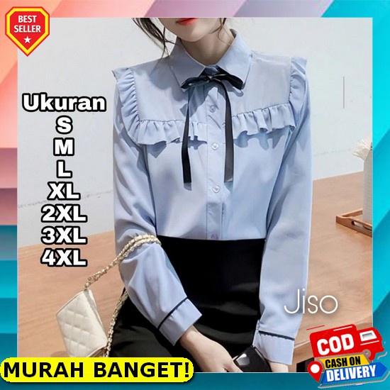 Ayla Blouse - Atasan Wolfis - Atasan Wanita Terbbaru - Atasan Cewek Kekinian - Atasan Putih Wanita -