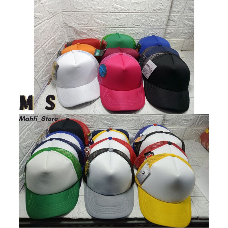 COD topi jaring topi trucker polos topi jala polos topi pria polos dewasa topi distro murah