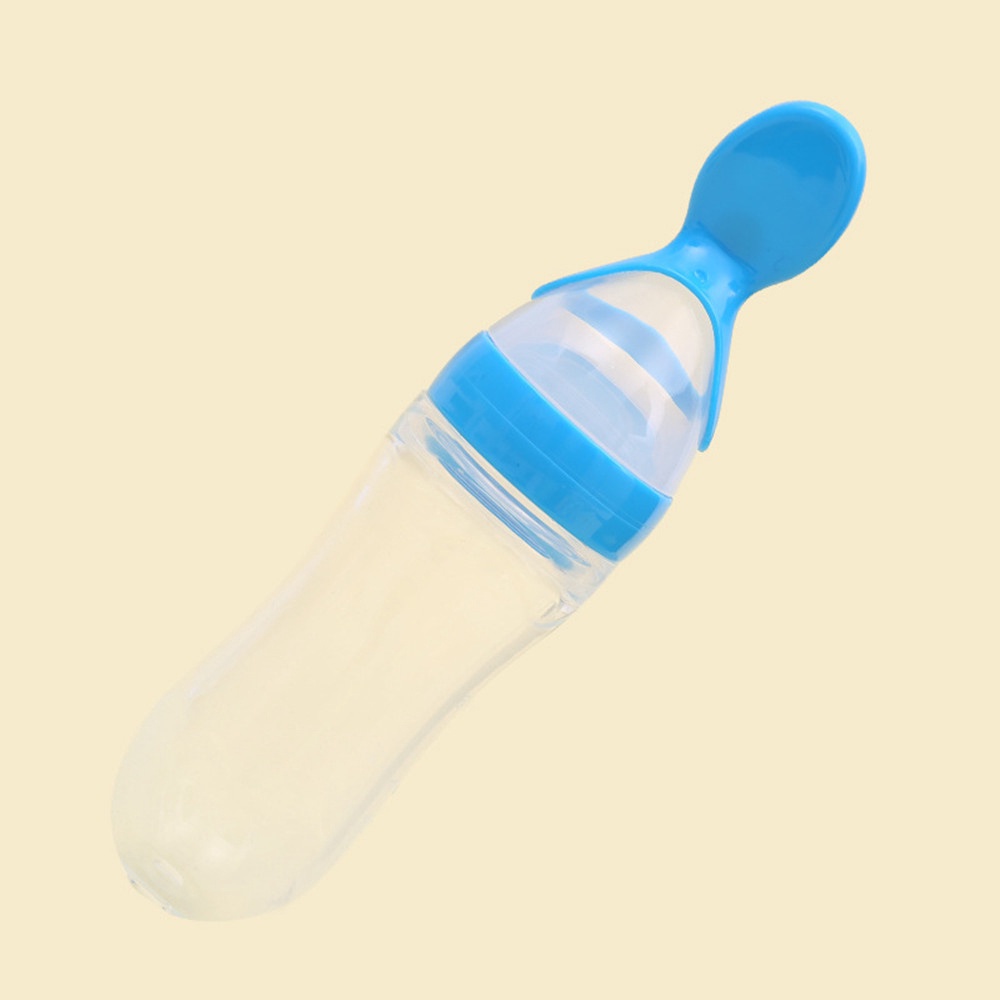 Sendok Makan Bayi Botol Dot SIlikon Praktis Silicone Baby Spoon Dispenser / Perlengkapan Bayi Baru Lahir / PRI 04