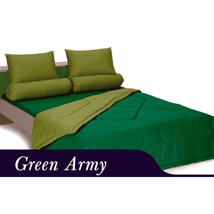Bedcover Grand Shyra Katun CVC Polos Murah uk120x200