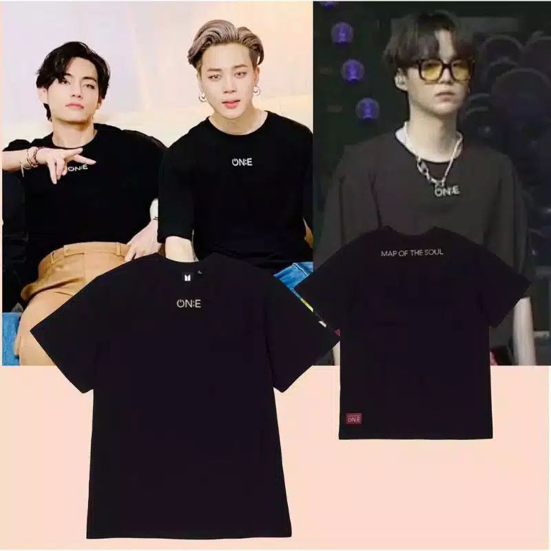 Kaos T-shirt BTS Jungkook Map of The Soul ON:E Free Foto BTS
