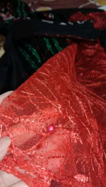 Dress Natasha Tile Etnik Batik Wanita Modern Bahan Katun Mix Brukat Dress Batik Pekalongan Kekinian