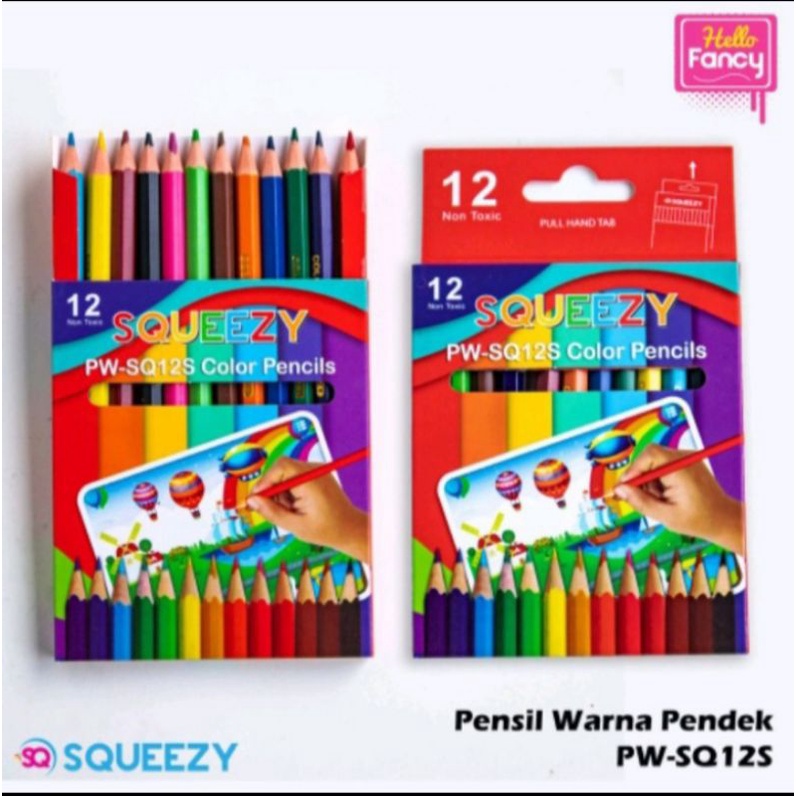 

Pensil Warna Murah SQEEZY 12 Warna Pendek