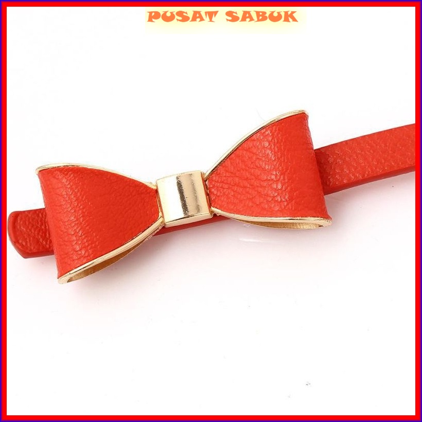 Gesper Belt Tali Sabuk Ikat Pinggang Kecil Wanita Cewek Women Pita Fashion Gasper Kekinian Korea Aksesoris Kepang Impor Murah Praktis Modis Hitam Merah Putih Baru Ramping Waist Blet Pingang Pesta Hias Ibu Cantik Bulat Panjang Cm Kulit Mini Kupu Polos gold