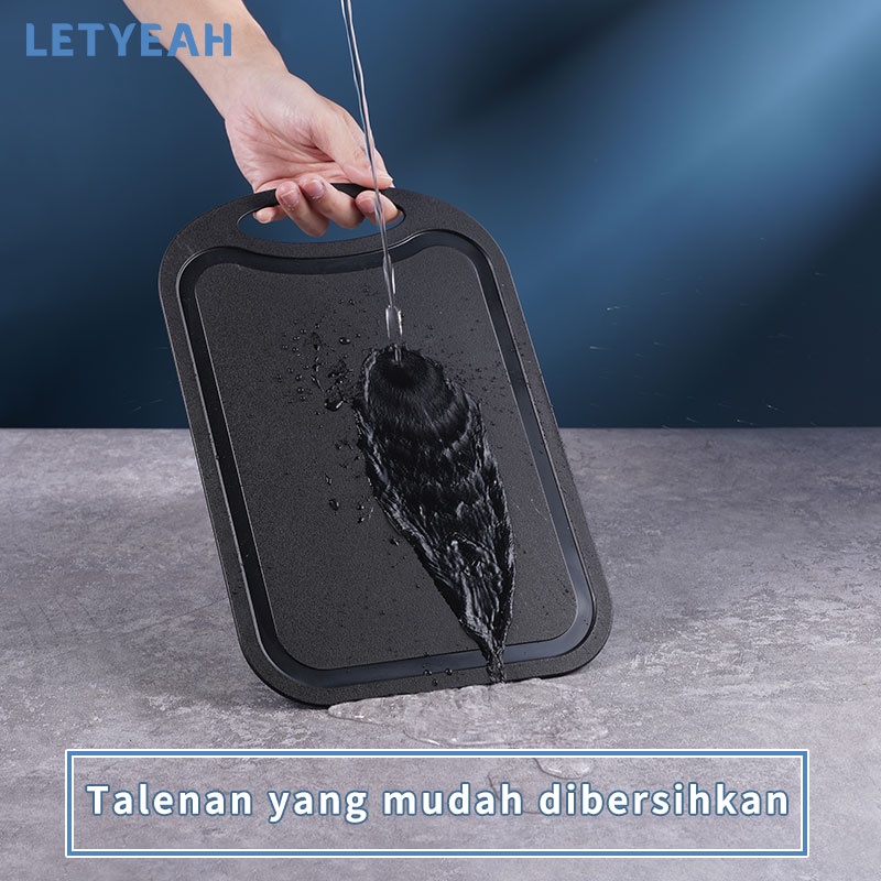 letyeah pisau dapur set stainless tajam / talenan set isi 7pcs