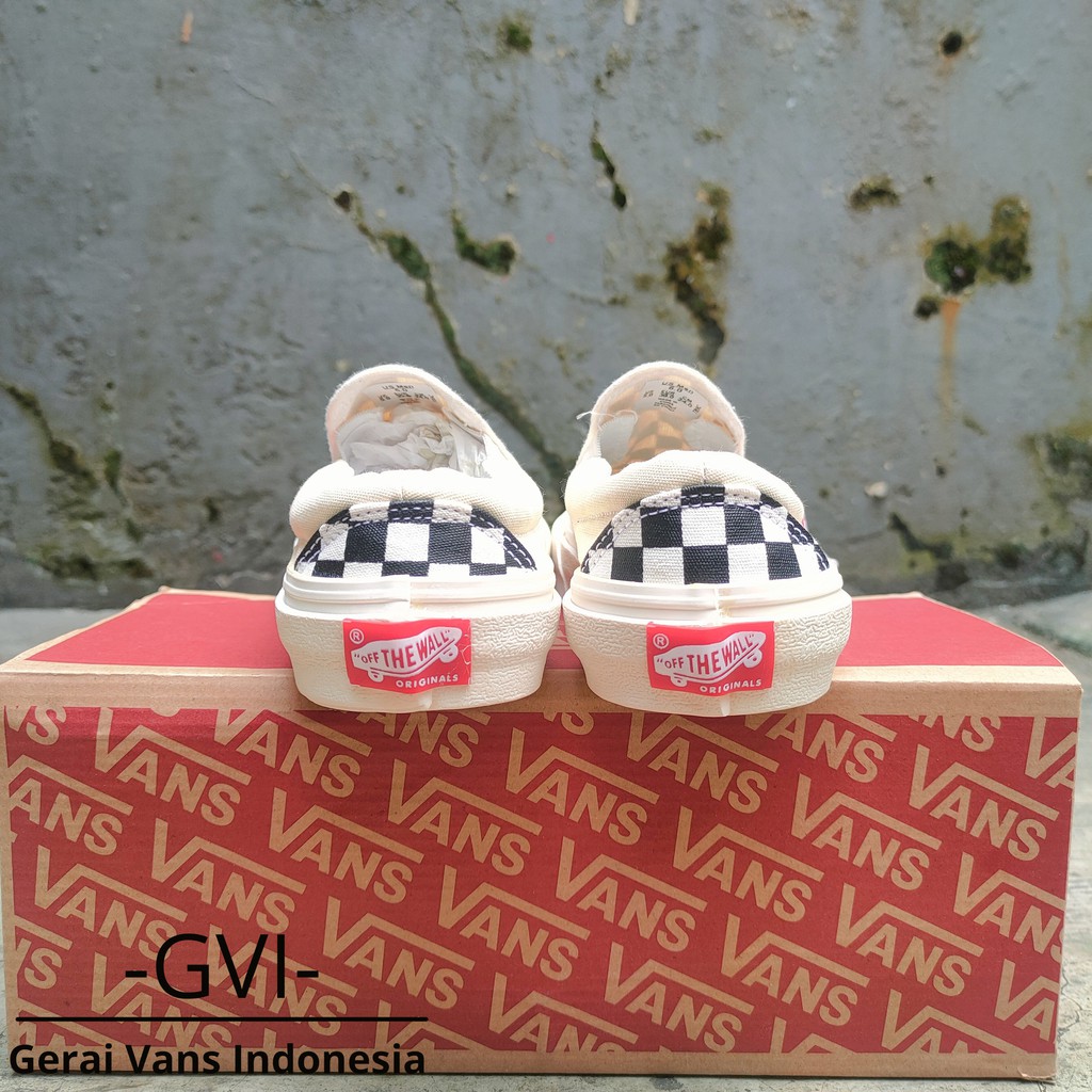 (GRATISSS!!!) VANS SLIP ON OG CHECKERBOARD BLACK WHITE WAFFLE DT PREMIUM BNIB-5