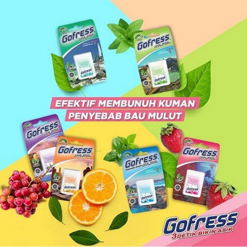 

GOFRESS Permen Tipis 24 lbr@35gr