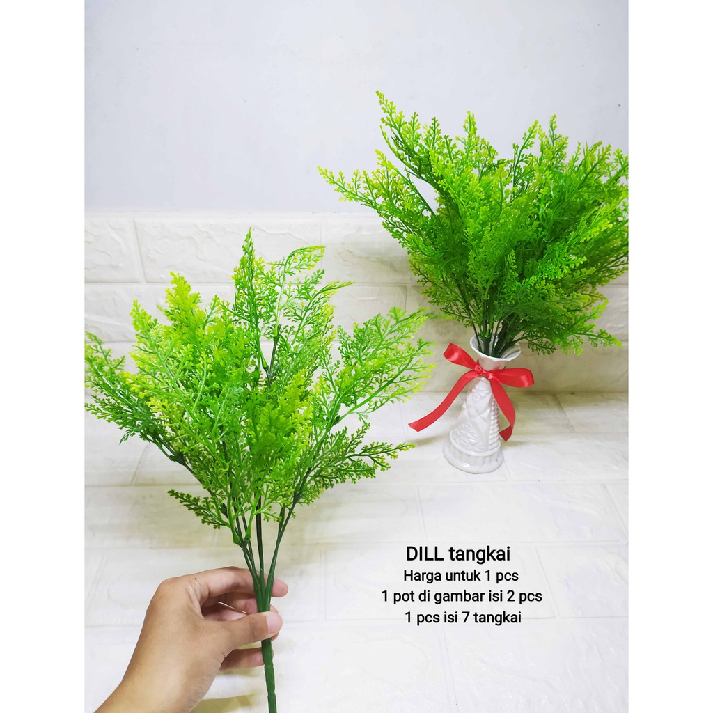 Rumput Herbs TANGKAI - Pajangan Herbs Tangkai Tanaman Imitasi