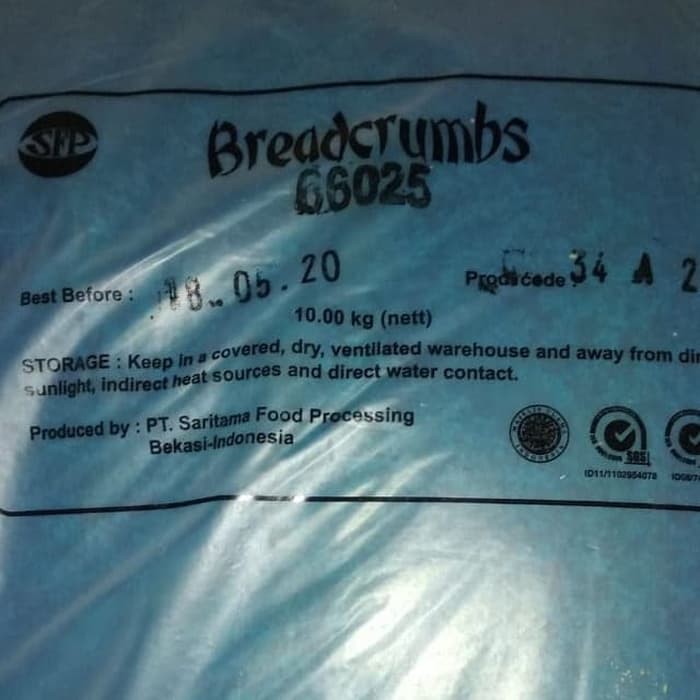 BREAD CRUMB 66025 / TEPUNG ROTI 66025 10KG / BALL