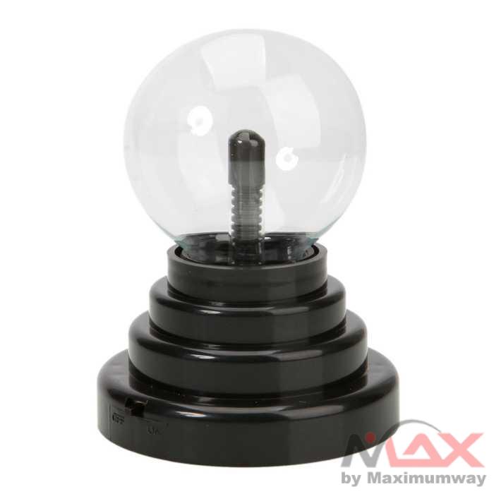 Pajangan Lampu Bola Kristal Plasma Light Sphere - ZC211700 Warna Hitam LED Night Light Novelty Magic Crystal Plasma Ball Touch Lamp 220V Child Nightlight Birthday Christmas Kids Decor Gift Lighting