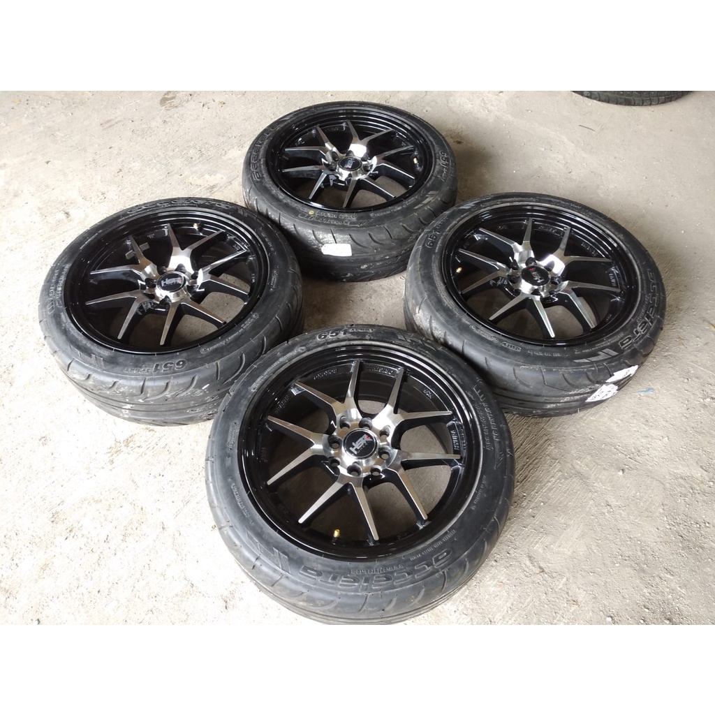 velg pelek mobil racing seken hsr boroko ring 16 ban 195/50/16 651 acclera sport
