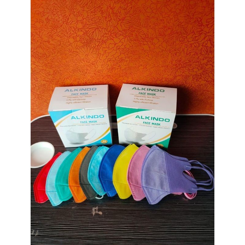 MASKER DUCKBILL ALKINDO MOUSON GARIS 3PLY ADULT FACE MASK