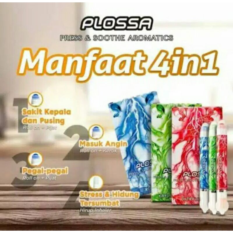 minyak Angin  Plosa aroma therapy /plosa press & soothe aromatic 8ml
