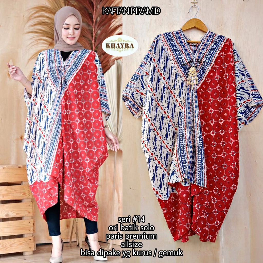 Dress Batik Model Kaftan by Batik Khayra