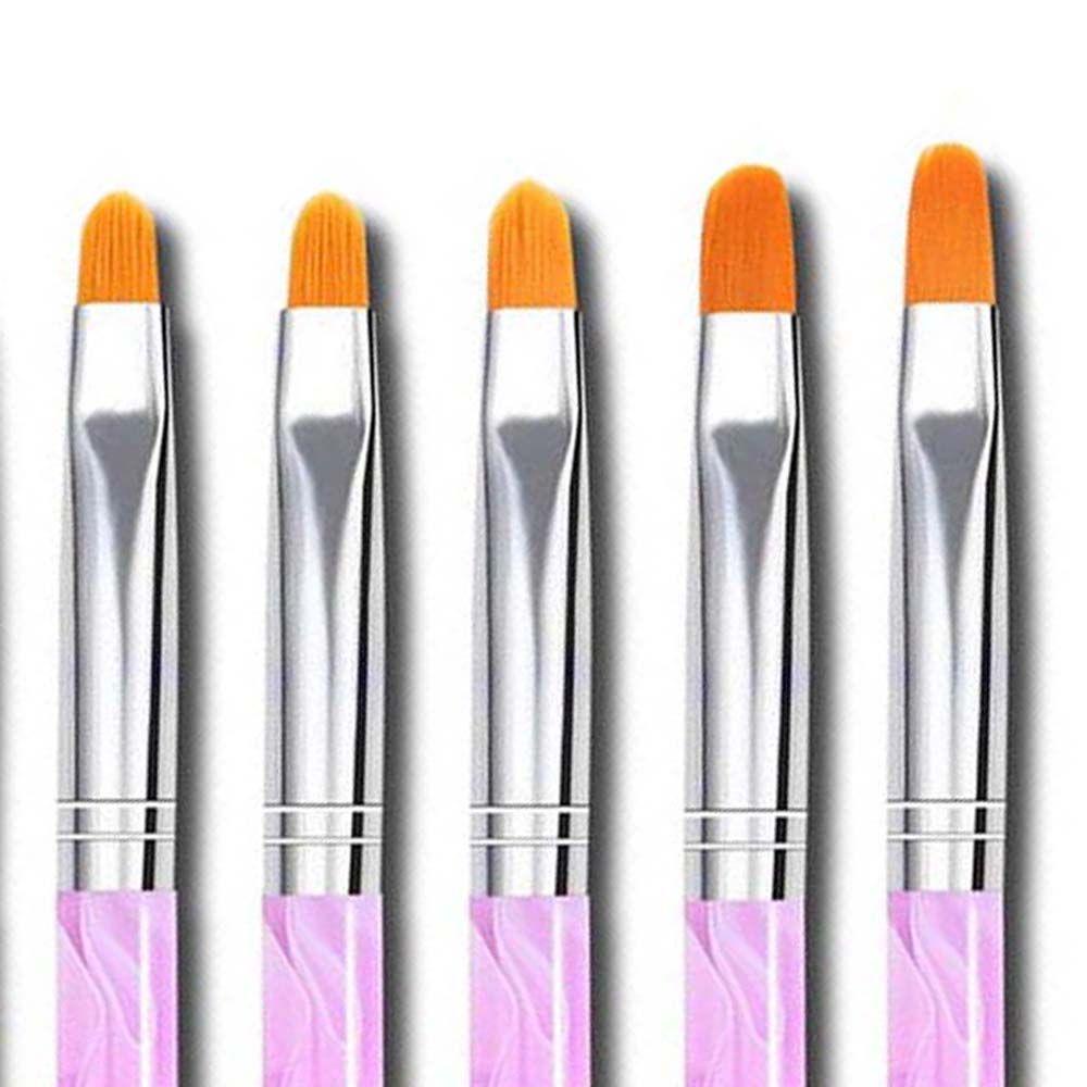 AUGUSTINA Agustina Nail Art Liner Pen Wanita 7 Pcs/set 3D Nail Tips Tarik Sikat Kawat UV Gel Ekstensi Aksesoris Kuku Nail Painting Pen