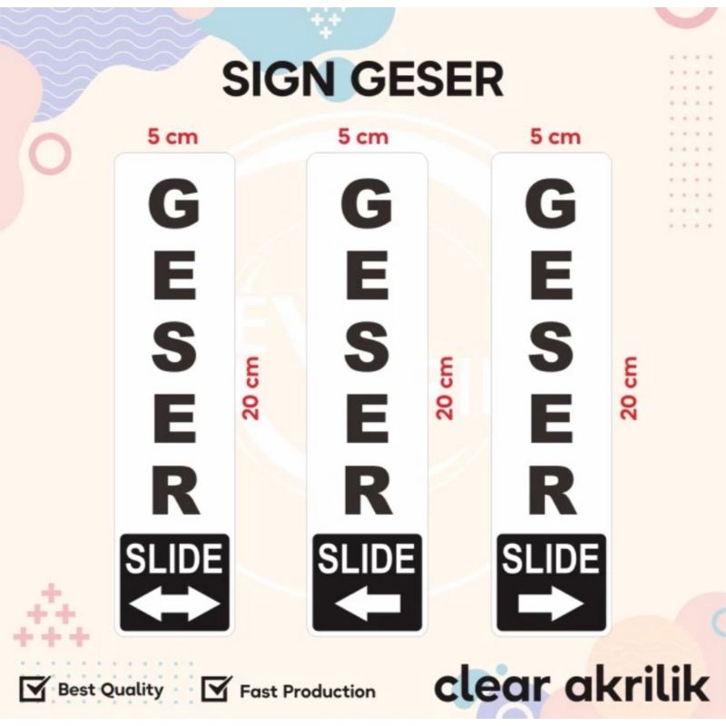 

Sign Label Sticker Dorong Tarik Pintu