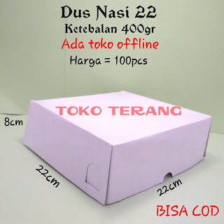 

Kardus nasi 22 / kardus nasi putih / dus nasi isi 100pc