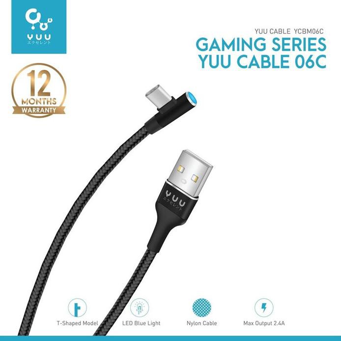 YUU USB A TO TYPE C GAMING SERIES DATA CABLE –YCBM06C