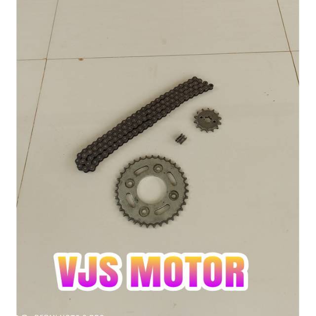 Gir gear set rantai Rante All New SUPRA X 125 FI Dabldis ORI ASLI HONDA