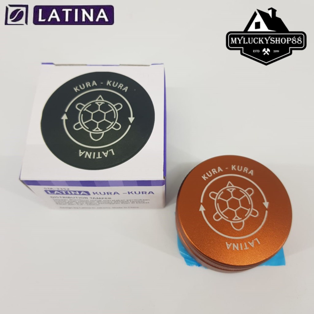 Latina Kura Kura Macaron Distribution Tamper Coffee 58 mm Tamper Kopi