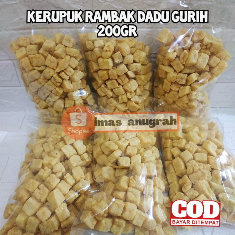 

KERUPUK RAMBAK DADU 200GR