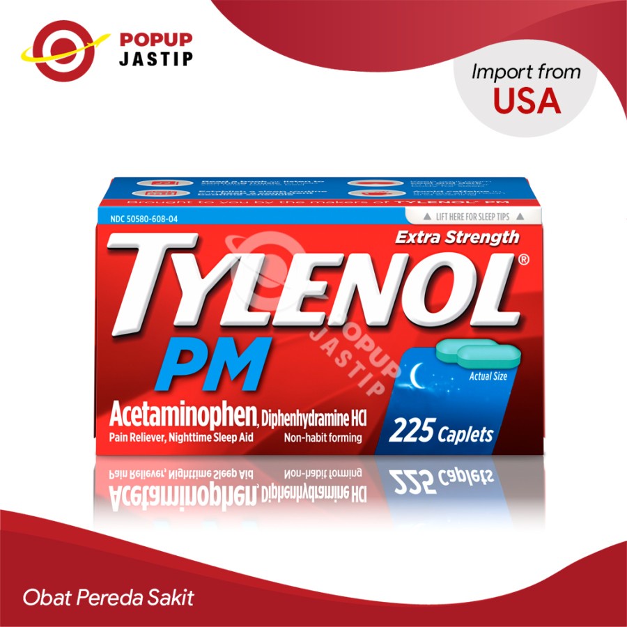 Tylenol Pm Extra Strength Pain Reliever & Sleep Aid Caplets - Usa Ori