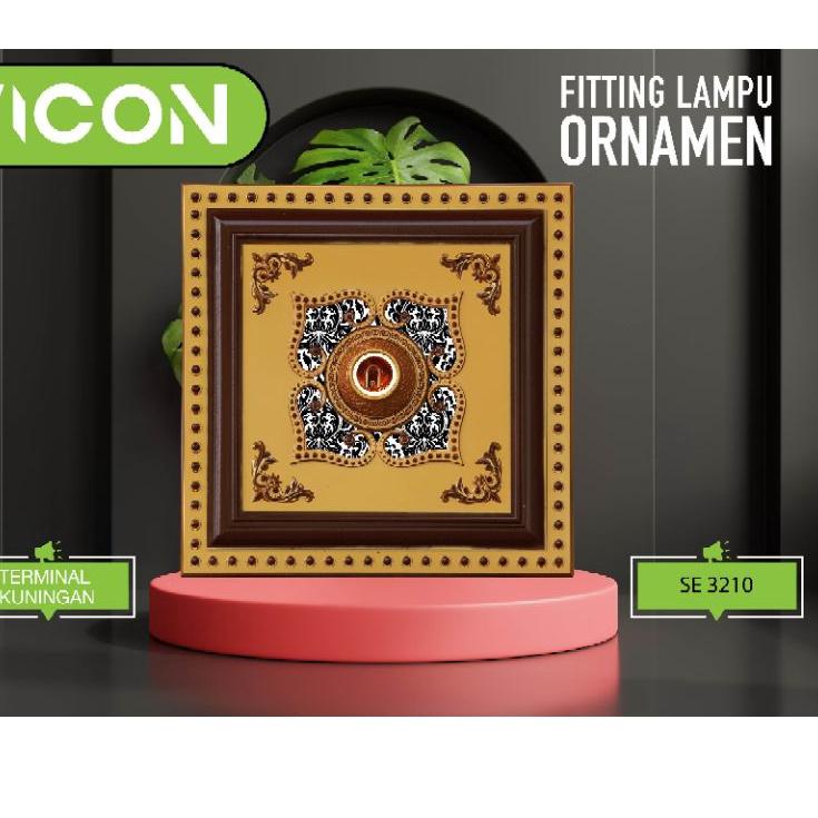 Baru Aman VICON FITTING LAMPU ORNAMEN / ornamen lampu / fitting lampu ornamen / fitting lampu hias ornamen / VITING ORNAMEN / VITING LAMPU ORNAMEN / VITING LAMPU MOTIF