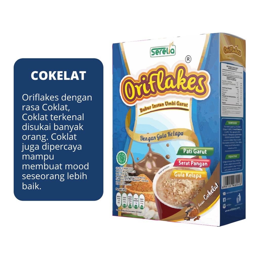 

Oriflakes Coklat Sereal Umbi Garut Slim Diet 350 gram