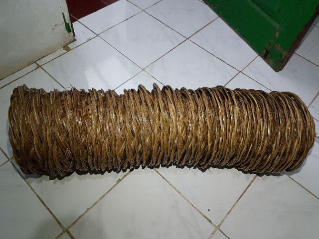 Jnt / Jne 50pcs Grosir Piring Lidi Anyaman Rotan Bambu Murah 83