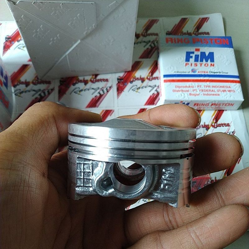 PISTON KIT SEHER RING PEN KLIP FIM 75 IZUMI RACING 57 57.5 58 58.5 59 PEN 14 JUPITER MX NMAX AEROX-3