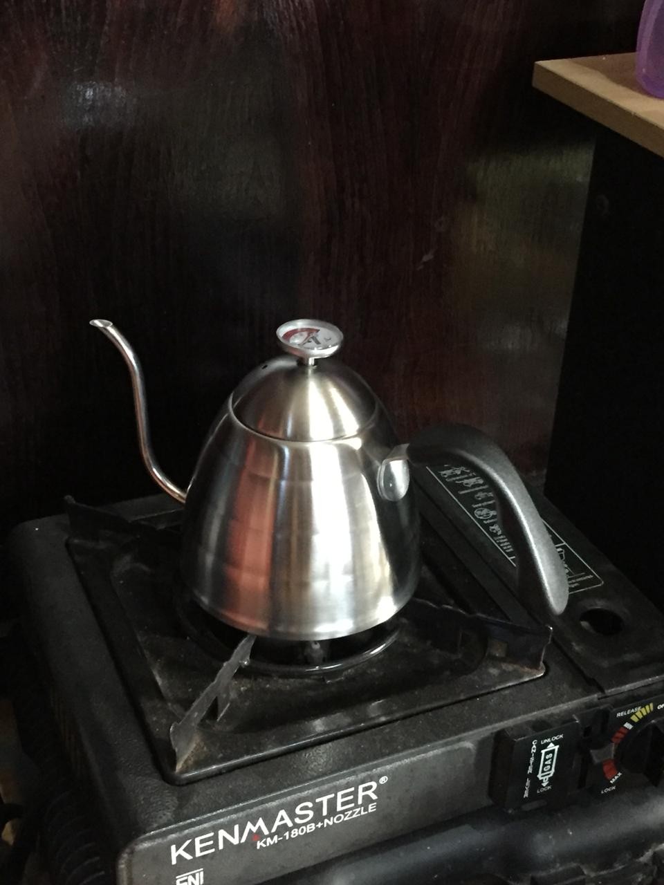 Alat Kopi Latina Rew-1109 Honai Kettle Plus Thermometer 900ml - Teko Leher Angsa Coffee