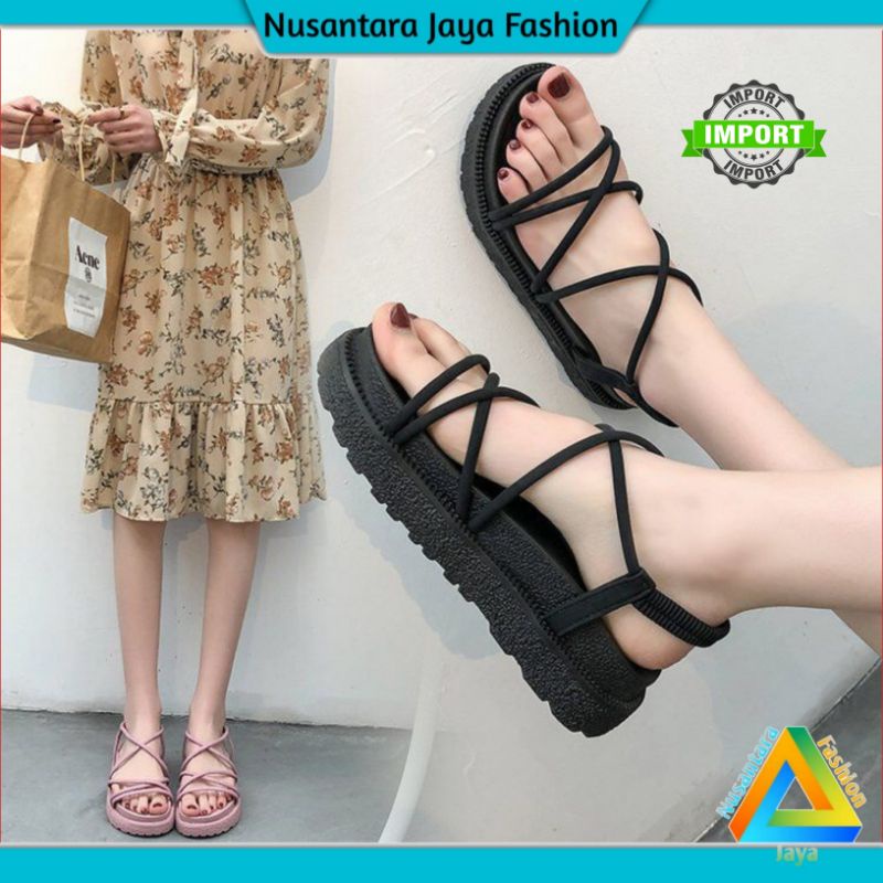 TERLARIS Sandal Gladiator Wanita - Sendal Gunung Kekinian - Sandal Balance 1990 1991