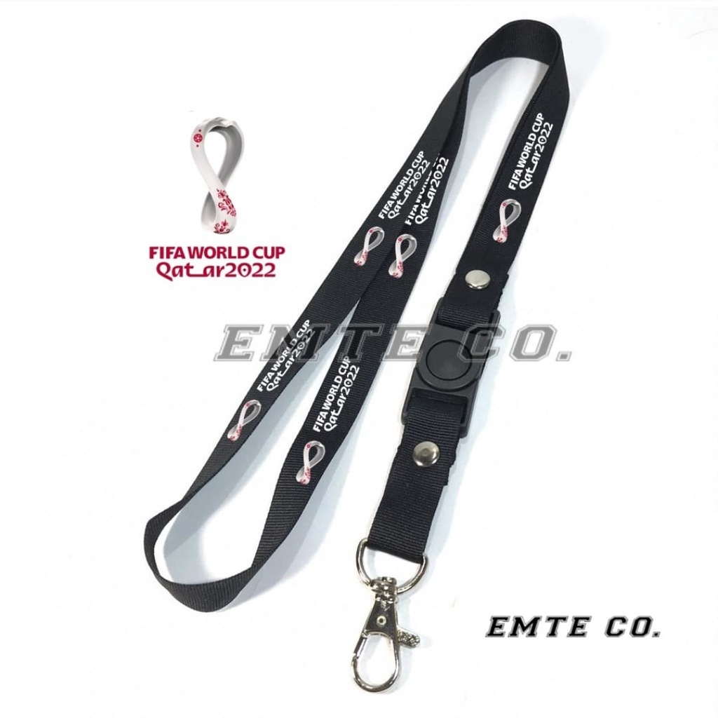 

Gantungan kunci FIFA WORLD CUP QATAR 2022 tali lanyard fifa gantungan LEHER ID CARD / GANTUNGAN HP MURAH BISA COD BEST SELLER